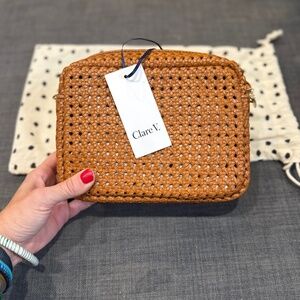Clare V. Midi Sac Tan Rattan